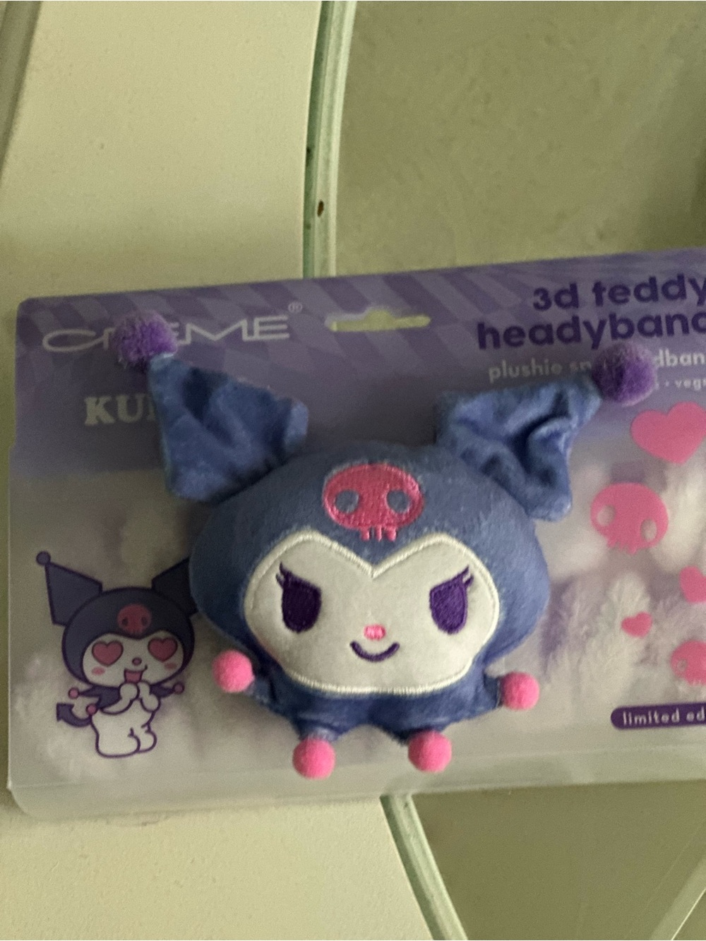 Kut from the Kloth Purple and Pink Kuromi 3D Teddy Headband - Picture 3 of 4
